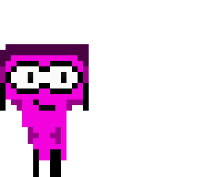 purple pizza person