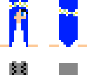 my lab outfit blue hair