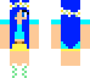 my party outfit blue hair