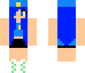 my police uniform blue hair