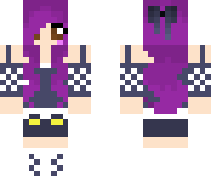 girl with purple hair
