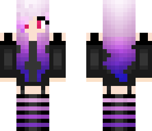 purple goth girl
