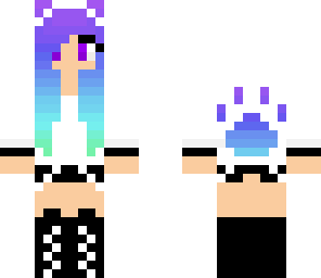 purple panda girl