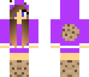 purple cookie monster skin for girls