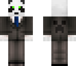 pand in a suit and headphones