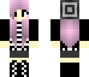 black and white purple girl