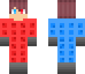 red and blue waffle