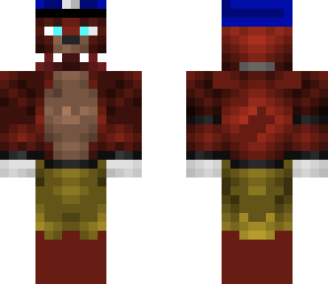 fixed foxy wearing mike's hat