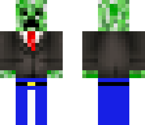 creeper in jeans and suit