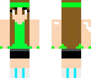 green tennis girl