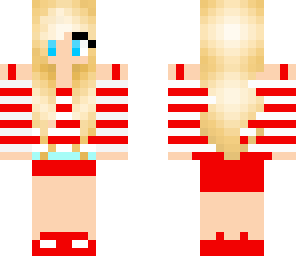 red and white girl