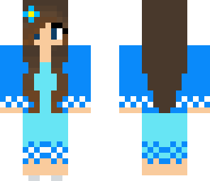 blue dress