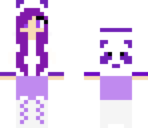 purple panda girl