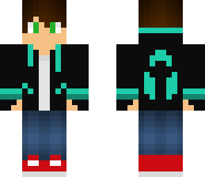 blue neon hoodie boy