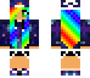 edited rainbow girl