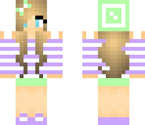 pastel girl with beanie