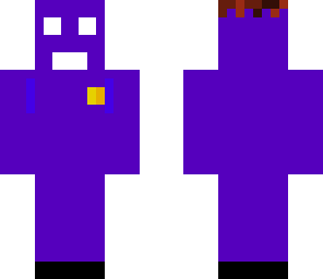 purple man with hair