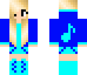 blue music girl