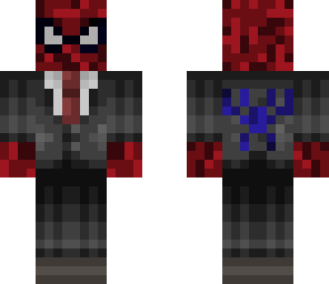 spiderman in a suit