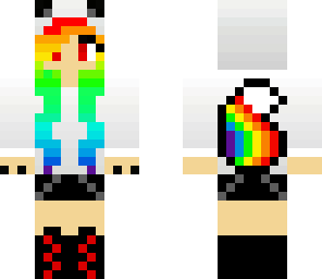 rainbow fox girl