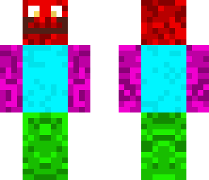 creeper with a mustache