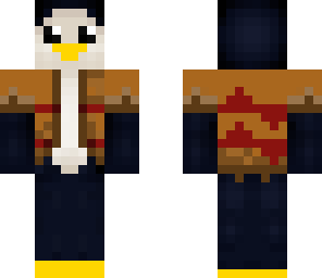 penguin in a jaket