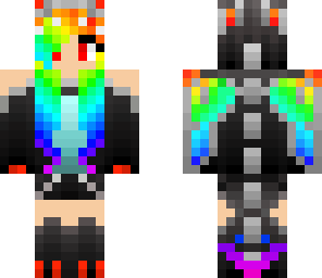 rainbow dragon girl
