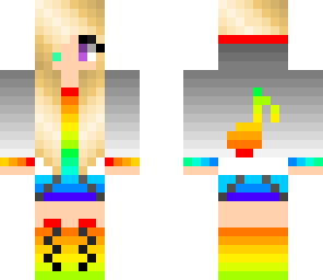 rainbow music girl