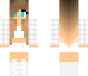 cute girl white clothes