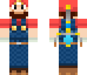 mein super mario sunshine minecraft skin