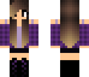 purple fall girl