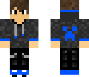 blue creeper hoodie