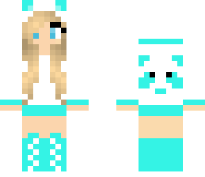 cyan panda girl