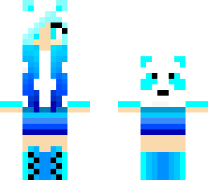 cute blue panda