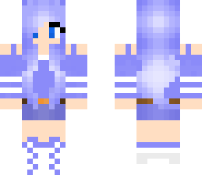 purple and blue girl