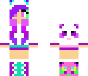 purple panda skin