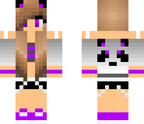 purple panda girl
