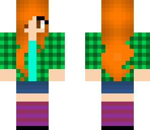plaid shirt girl