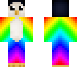 rainbow hoodie penguin