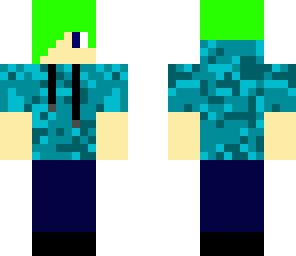 neon green teenager