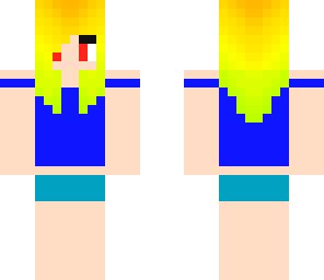 neon hair girl