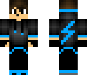 blue lightning with headset