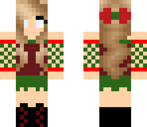 christmas female herobrine