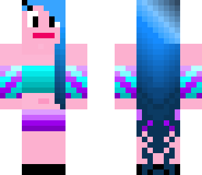 girl with cool blue hair