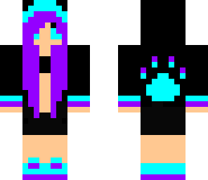 purple and blue