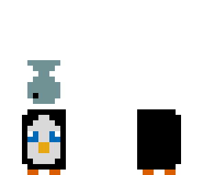 penguin with fish