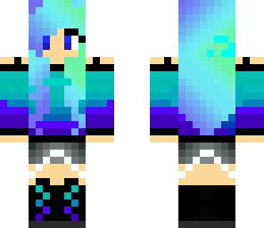 blue and purple girl