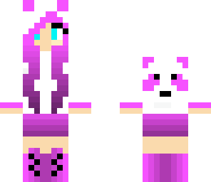 cute purple panda
