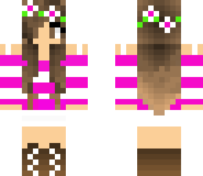 pink flower crown