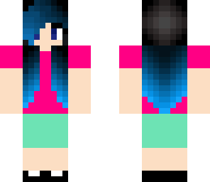 blue hair girl